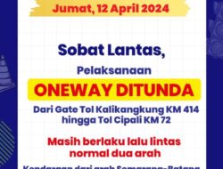 Korlantas Polri Tunda Penerapan One Way