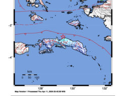 Gempa Bumi Magnitudo 4.9 Guncang Seram Utara, Maluku