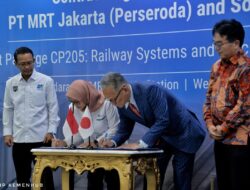 Penandatanganan Paket Kontrak 205 MRT Jakarta, Menhub : Proyek Ini Perluas Jangkauan MRT