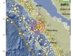 Gempa Magnitudo 4.0 Guncang Padang Sidempuan, Sumatera Utara