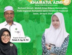 Khairatul Azmi, Siswi Berprestasi yang Mendapat Penghargaan dari Kepala MAN 2 Aceh Utara pada Hardiknas