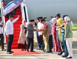 Kapolda Aceh bersama Forkopimda Sambut Kedatangan Wapres Ma’ruf Amin