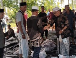 Warga Gampong Blang Crum Qurban 18 Ekor Sapi di Hari Raya Idul Adha 1445 H