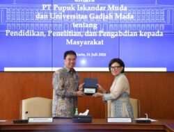 Pupuk Iskandar Muda dan UGM Jalin Kerjasama Strategis di Bidang Pendidikan, Penelitian, dan Pengabdian kepada Masyarakat