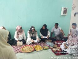 Tim Dinas Kesehatan Aceh Lakukan Monev PMT di Syamtalira Aron