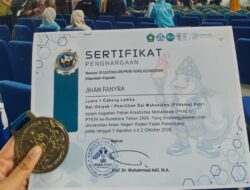 Jihan Fanyra Raih Juara 1 Da’iyah pada PKM IV PTKIN se-Sumatera 2026 di Palembang